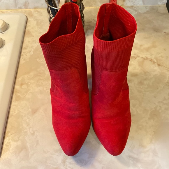 Red ballenciaga style booties - Picture 1 of 3